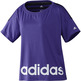 Adidas Reload Imagen Tee Damen (violett/weiß/schwarz)