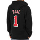 Adidas Sudadera NBA Spiel Zeit Spieler Bulls Rose No 1 schwarz/rot)