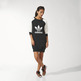 Adidas Original Sweatshirt Kleid (negro/blanco)