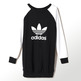 Adidas Original Sweatshirt Kleid (negro/blanco)