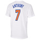 Adidas Camiseta NBA Spielzeit Anthony No 7 (blanco/naranja/azul)