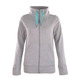 Adidas Chaqueta Mujer Essential Branded TT FZ (gris/turquoise)