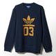 Adidas Originals Sudadera 3foil Besatzung (marino/amarillo)