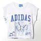 Original Adidas T-Shirt Women London Logo (schwarz/blau)