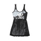 Adidas Originals White Smoke Tank Kleid Rita Ora (negro/blanco)