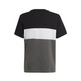 Adidas Boy\'s Colorblock T-Shirt "Black/Medium Grey Heather"