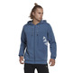 Adidas Essentials Marke Liebe Fleece Full-Zip Hoodie "Wonder Steel"