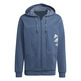 Adidas Essentials Marke Liebe Fleece Full-Zip Hoodie "Wonder Steel"