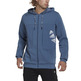 Adidas Essentials Marke Liebe Fleece Full-Zip Hoodie "Wonder Steel"