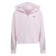 Adidas Girls Future Icons 3-Streifen Full-Zip Hoodie "Clear Pink"