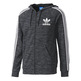 Adidas Originals Logo CLFN FT Full-Zip (schwarz/grau/weiß)