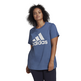 Adidas Sportswear Must Haves Abzeichen von Sport Tee Plus Größe "Crew Blue"