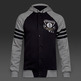 Adidas Washed Baseballjacke Brooklyn Nets(Negro/Gris)