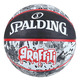 Basket Spalding Black Red Graffiti Sz7 Gummi (Tabelle 7)