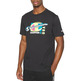 Champion Basketball Legacy Script Logo Spray Neon Tee "Schwarz"