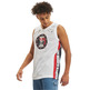 Champion Basketball USA Script Logo Tape Tank Top Mesh "White"