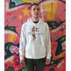 Champion Basketball Vintage Script Logo Kapuzenpullover "White"