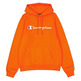 Champion bestickt Big Logo Fleece Hoodie "Orange"