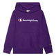 Champion Kids Großes Logo Fleece Hoodie "Dark Purple"