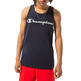 Champion Legacy Contrast Scrip Logo Tank Top "Navy"