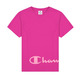 Champion Legacy Baumwoll T-Shirt mit bunten Details "Pink"