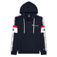 Champion Legacy Jacquard Half Zip Arm Stripe Hoodie "Navy"