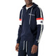 Champion Legacy Jacquard Half Zip Arm Stripe Hoodie "Navy"