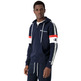 Champion Legacy Jacquard Half Zip Arm Stripe Hoodie "Navy"