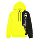 Champion Legacy Spliced Script Logo Druck Hoodie "Yellow"