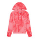 Champion Legacy Wm ́s Tie Dye Scrip Logo Hoodie "Red"