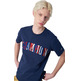 Champion Rochester Buchhandlung Multicolour Cotton T-Shirt "Navy"