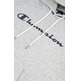 Champion Script Logo Print Cotton Terry Hoodie "Light Grey"