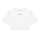 Champion Wm ́s Cropped Back Script Logo T-Shirt "White"