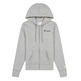 Champion Wn ́s Legacy Small Script Logo Print Zip-Up Hoodie "Gray"