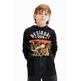 Desigual Basketball Kapuzen T-Shirt "Black"