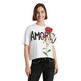 Desigual Celidonia Blumen T-Shirt