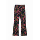 Desigual Girls Floral Flare Leggings "Schwarz"