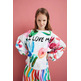 Desigual Girls "I Love Me" Floral Sweatshirt