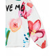 Desigual Girls "I Love Me" Floral Sweatshirt