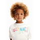 Desigual Girls Mehrfarbig Logo T-Shirt "White"