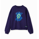 Desigual Junior Oversize Peace Sweatshirt "Blau"