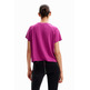 Desigual Mesh Sport T-Shirt "Fuchsia"