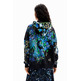 Desigual Oversize Floral Hoodie "Royal"