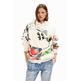 Desigual Oversize Mickey Maus Sweatshirt "Beige"