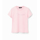 Desigual Slim Strass T-Shirt "Pink"