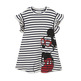 Desigual Girls Striped Mickey Maus Kleid