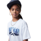 Jordan Girls JDB Push through Graphic T-Shirt "Football Gray"