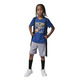 Set Jordan Infants JDB Court Air Tee + Short Mesh Set "Cemen Grey-True Blue"