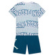 Jordan Infants JDB Play AOP Tee Short Set "Industrial Blue"