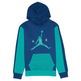 Jordan Kids Air Speckle Fleece Pullover Hoodie "French Blue"